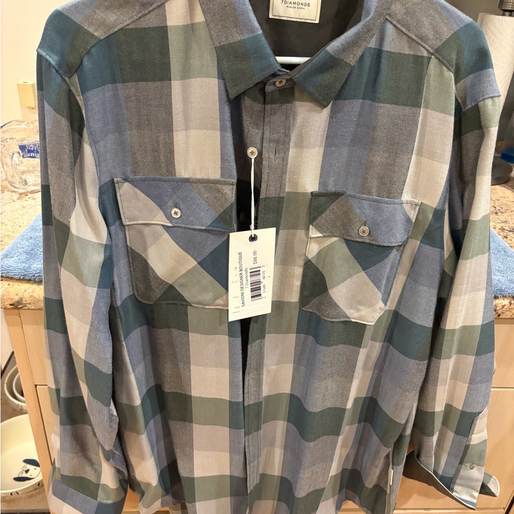7 Diamonds Gray Shirt